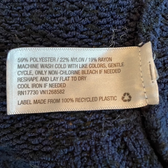 AVA&VIV navy blue sweater cardigan, size X - Picture 6 of 6